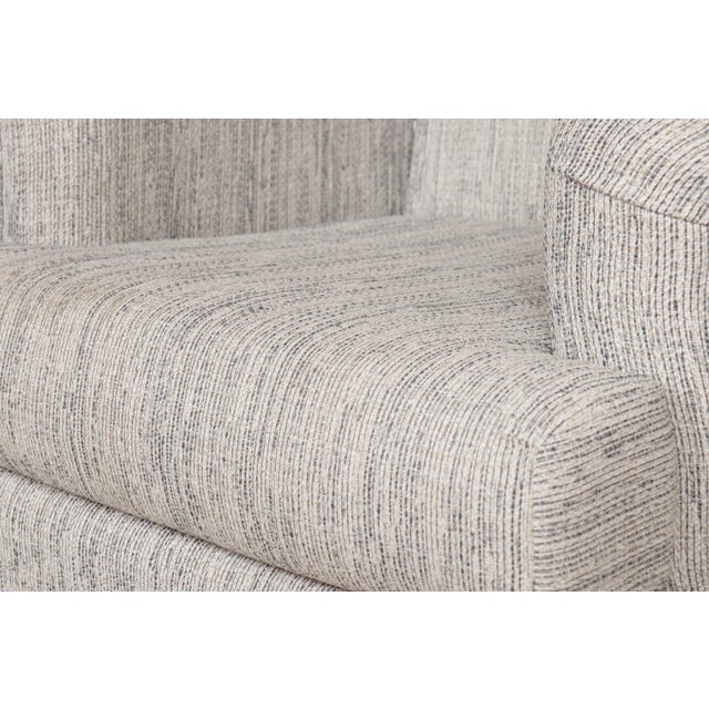 Contemporary Gray Swivel Club Chairs - a Pair For Sale In Tampa - Image 6 of 8