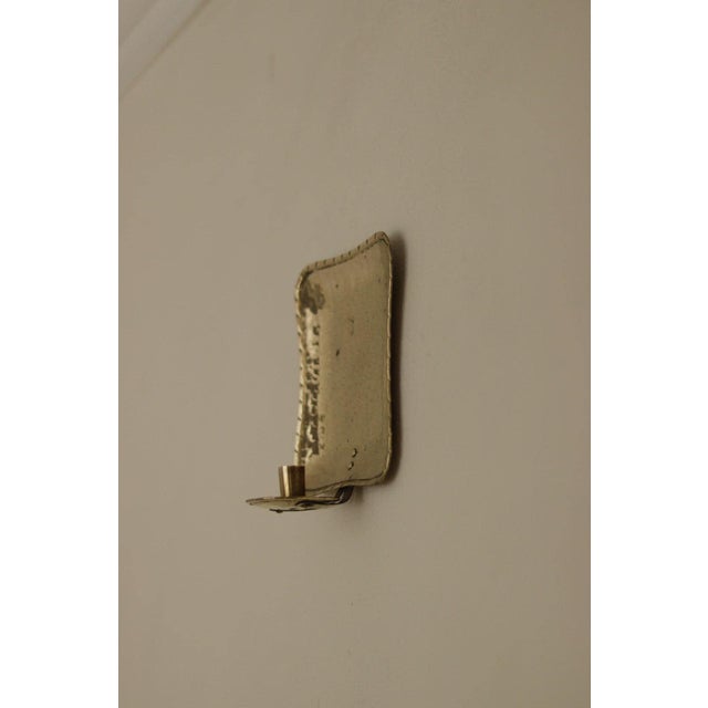 Small Swedish Brass Sconces, Set of 2 For Sale - Image 5 of 18