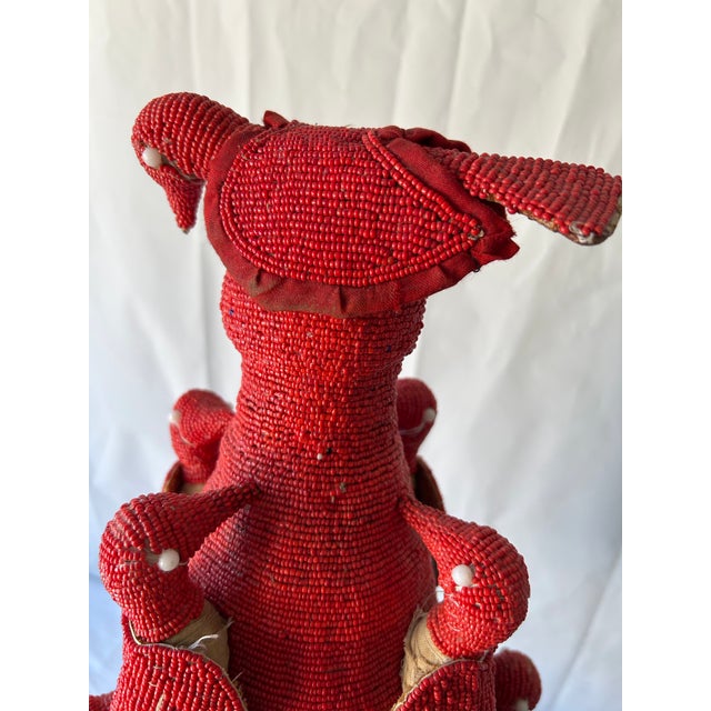 Monumental Yoruba Beaded Crown (Ade) With Figures, Nigeria, Mid-20th Century For Sale - Image 4 of 6