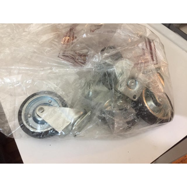 Crate & Barrel Kitchen Island With Butcher Block Chairish