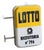 Double-Sided Illuminated Lotto No. 796 Sign, 1950s-1960s For Sale