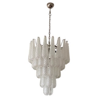 Medium Drop Murano Chandelier For Sale