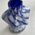 Blue Vintage Murano Style Italian Art Glass Striped Woman Bust Vase For Sale - Image 8 of 8
