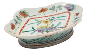 Mid 20th Century Chinese Petite Peach Blossom Dish