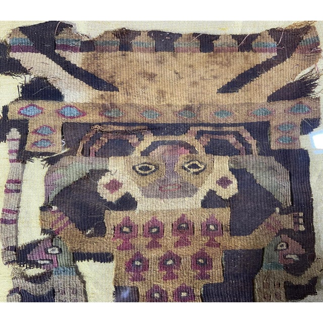 Pre Colombian Antique Peruvian Textile Fragment For Sale - Image 11 of 12