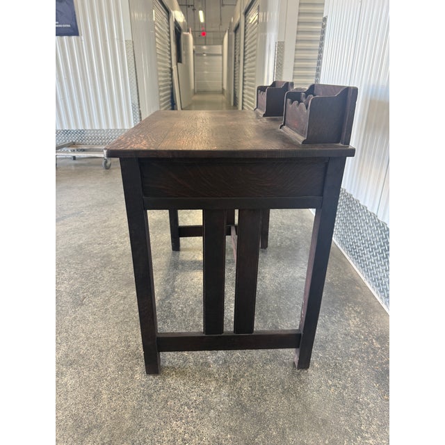 Antique Art & Crafts Postcard Writing Desk Unmarked For Sale In Miami - Image 6 of 12