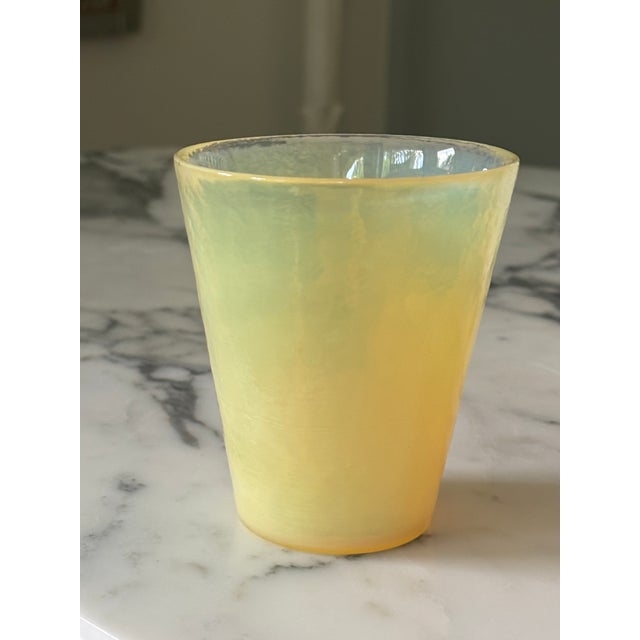 Late 20th Century Vintage Effetre Murano Opalescent 8 Oz Glass Tumblers / Murano Drinking Glasses - Set of 3 For Sale - Image 5 of 13