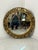 Large Circular Wall Mirror in Carved Gilded Wood, 1940s For Sale - Image 12 of 12