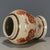 White Chinese Iron Red Porcelain Covered Jar With Lion Motif & Calligraphy For Sale - Image 8 of 9