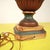 Brown Vintage Table Lamp with Wooden Base For Sale - Image 8 of 10