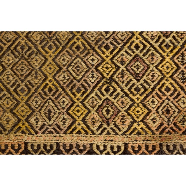 Geometric Motif Vintage Kilim For Sale - Image 6 of 10