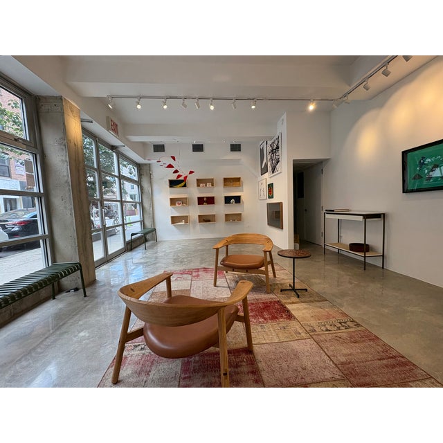 Contemporary Contemporary Hand Crafted Oak Lounge Chair For Sale - Image 3 of 4