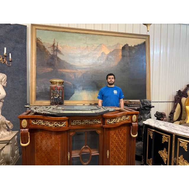 American Monumental Signed Henry Arthur Elkins Oil Painting of Colorado Mountain River For Sale - Image 3 of 13