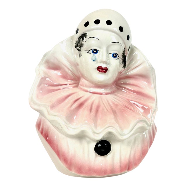 Vintage Italian Ceramic Perriot Figurine attributed to Capodiomonte, 1960s For Sale