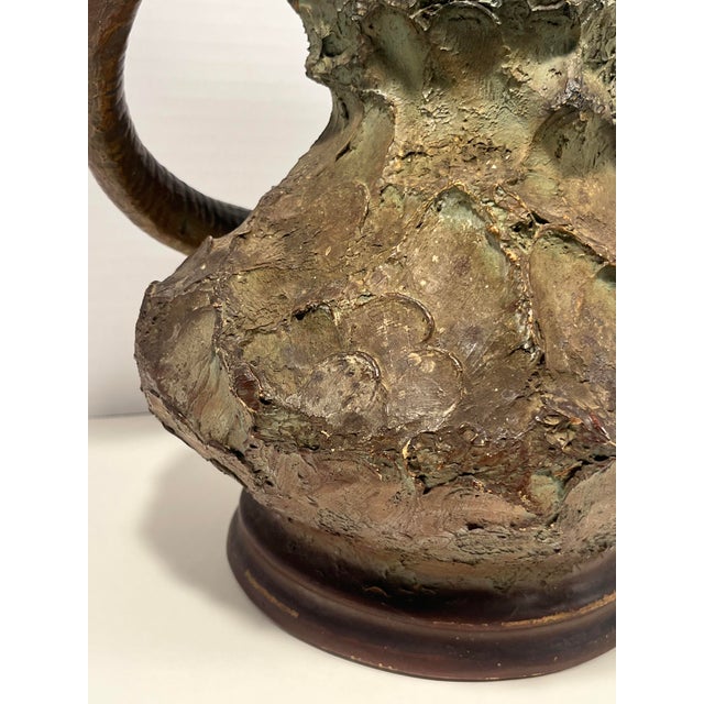 Rare 1908 Art Nouveau Bohemian Dragon Vase by August Otto for Johann Maresch 17 3/4" For Sale In Los Angeles - Image 6 of 11