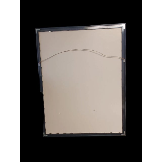 Vintage Victor Vasarely Serigraph signed and Numbered #103/150. Wooden lacquer frame.