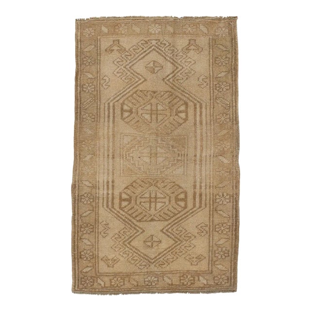 A Vintage Turkish Yastik Rug 1'11 X 3'2 For Sale