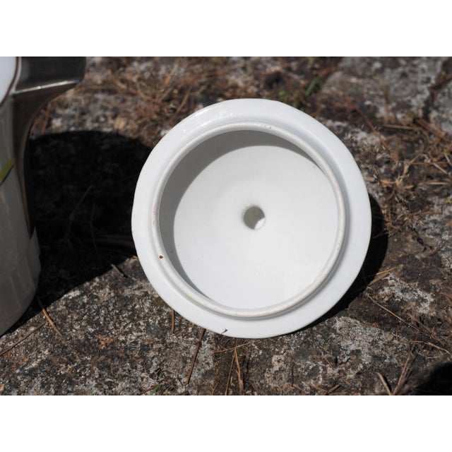 1920s French Limoges Giraud Le Grand Depot Art Deco Gold and Yellow Sugar Pot For Sale - Image 9 of 11