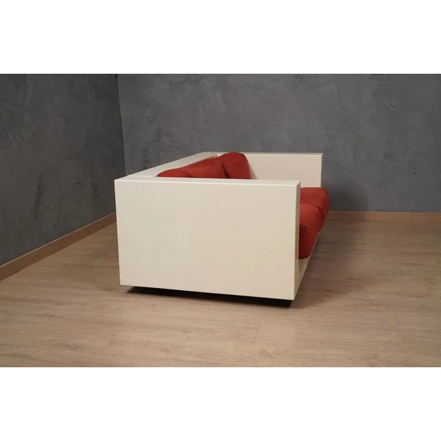 Mod. Saratoga White and Red Sofa by Massimo Vignelli, 1964 For Sale - Image 11 of 13