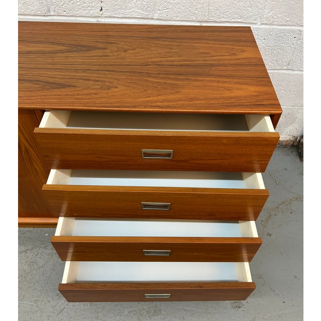 Mid-Century Modern Danish Teak Eight Drawer Dresser For Sale - Image 11 of 15
