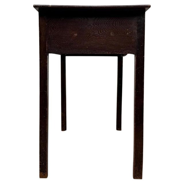 2000 - 2009 Antique English Oak Writing Table, 1700s For Sale - Image 5 of 12