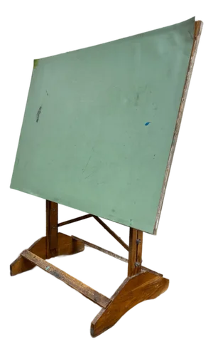 Vintage Adjustable Drafting Table Drafting Desk With Cast Iron Slides