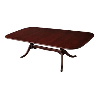 Mid-Century Modern Extendable Mahogany Dining Table from McIntosh For Sale