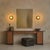 This rare Italian wood and leather console comes from the inaugural Artona series, designed in 1975 by Afra Bianchin...