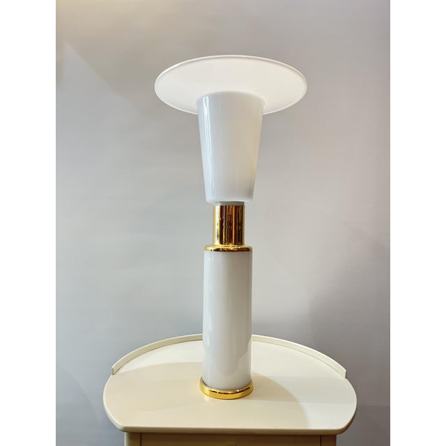 1970s Swedish Glass Table Lamp by Uno & Östen Kristiansson for Luxus, 1970 For Sale - Image 5 of 9