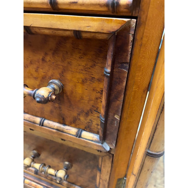 Late 19th Century Rj Horner Aesthetic Movement Faux Bamboo Tall Lock Side Dresser, Attributed For Sale - Image 12 of 12