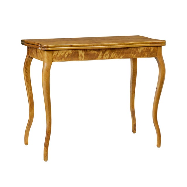 Antique Swedish Birch Tea Table, 1890s For Sale - Image 13 of 13