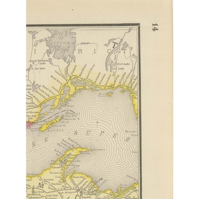 Paper Antique Map of the Central United States with Chicago to Denver by Ran McNally, 1899 For Sale - Image 7 of 12