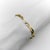 Gold Vintage 14k Gold Herringbone Link Diamond Bracelet For Sale - Image 8 of 9