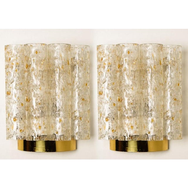 Speckled Tubes Wall Lights attributed to Doria Leuchten, 1960s, Set of 2 For Sale - Image 16 of 18