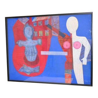 Henry Elinson (Russian) Scale "Cara" Original Pastel C.1990 For Sale