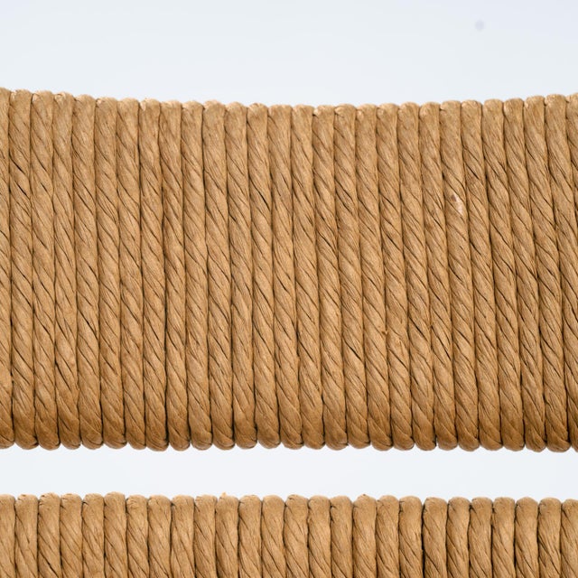 Odessa Dining Chairs and Extendible Table in Stained Birchwood and Danish Cord, 1970s, Set of 7 For Sale - Image 17 of 18