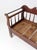 Wood Antique 19th Century Wooden Spindle Back Bench With Scalloped Crest Rail For Sale - Image 7 of 18