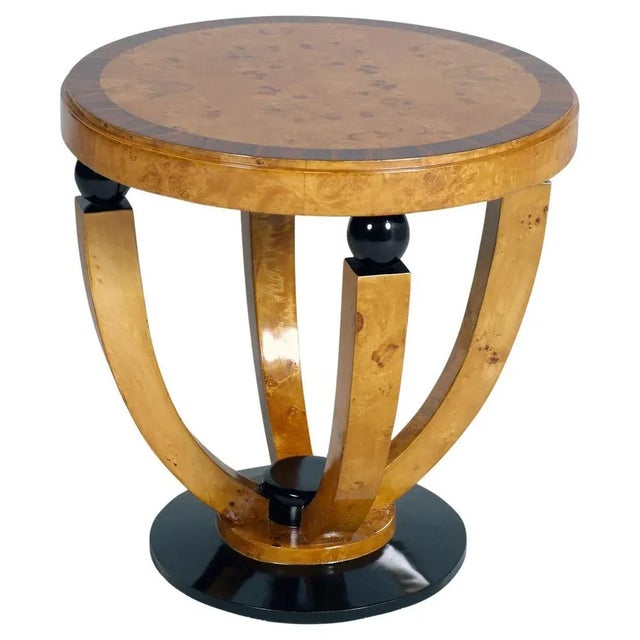 Mid-Century Modern Art Deco Round Side Table by Palazzi Dellarte, 1940s For Sale - Image 6 of 6