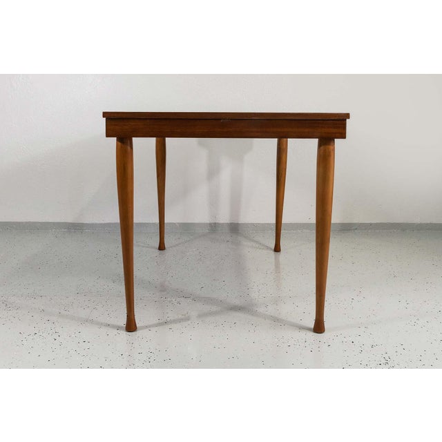 Brown Vintage Extendable Dining Table by M. Grabiński, Poland, 1960s For Sale - Image 8 of 15
