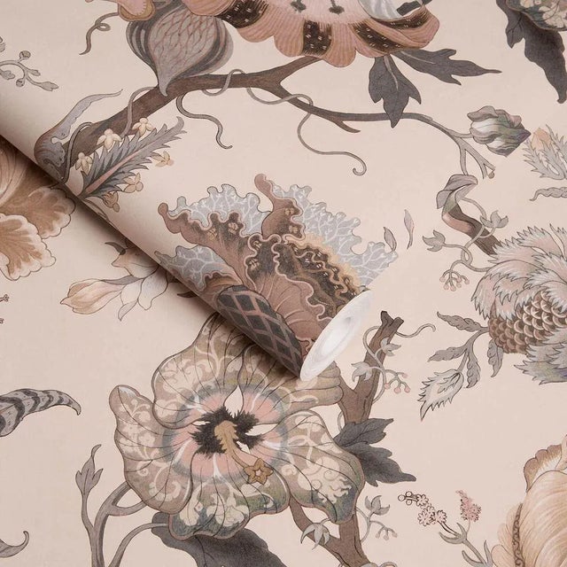 Let your room bloom with ARTEMIS, our wildly beautiful floral print. In muted neutrals against a plaster pink backdrop,...