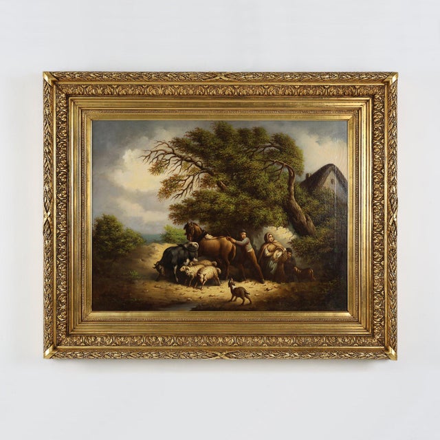 Belgian Artist, Large Baroque Scene, 1900, Oil on Canvas, Framed For Sale - Image 11 of 11