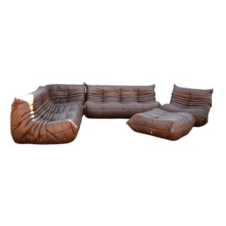Togo Sofa Set by Michel Ducaroy for Ligne Roset, Set of 5 For Sale