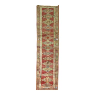 Zabihi Collection Mid-Century Armenian Kurd Runner - 2'11" x 11'1" For Sale