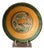 Antique Hand Painted Guatemalan Majolica with Yellow Deer For Sale