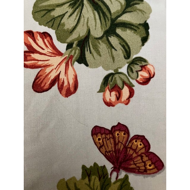 Traditional Vintage Botanical Fabric by the Yard : Williamsburg Interpretation by Schumacher Fabrics For Sale - Image 3 of 8