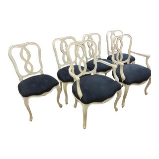 Hollywood Regency Dining Chairs - Set of 6 For Sale