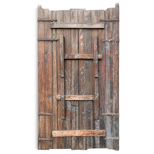 Antique Chinese Wood & Iron Doors For Sale - Image 4 of 5