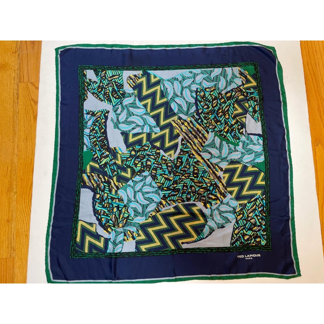 Ted Lapidus Paris Silk Scarf 1970s For Sale In Palm Springs - Image 6 of 12