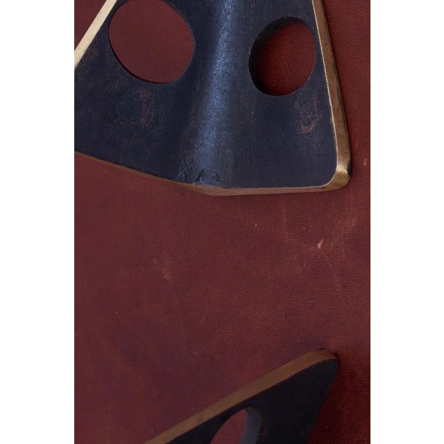 Bookends in a Patina and Polish Brass Mix by Carl Auböck, 2017, Set of 2 For Sale - Image 3 of 14