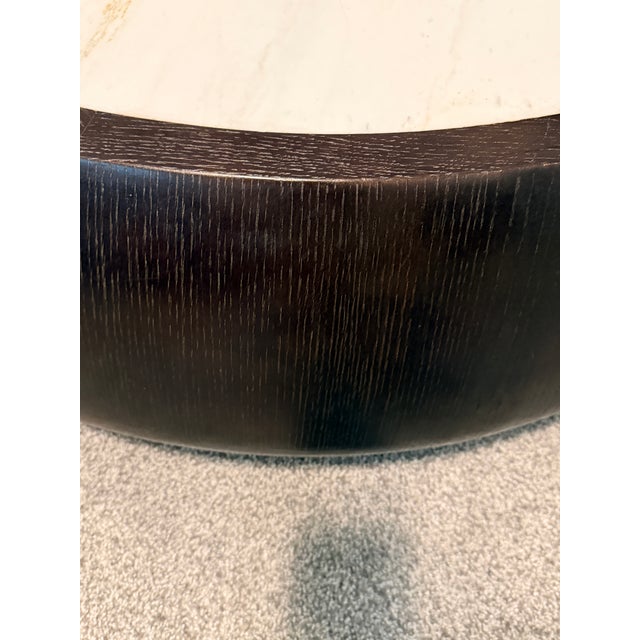 McGuire Thomas Pheasant for McGuire Drum Cocktail Table For Sale - Image 4 of 12
